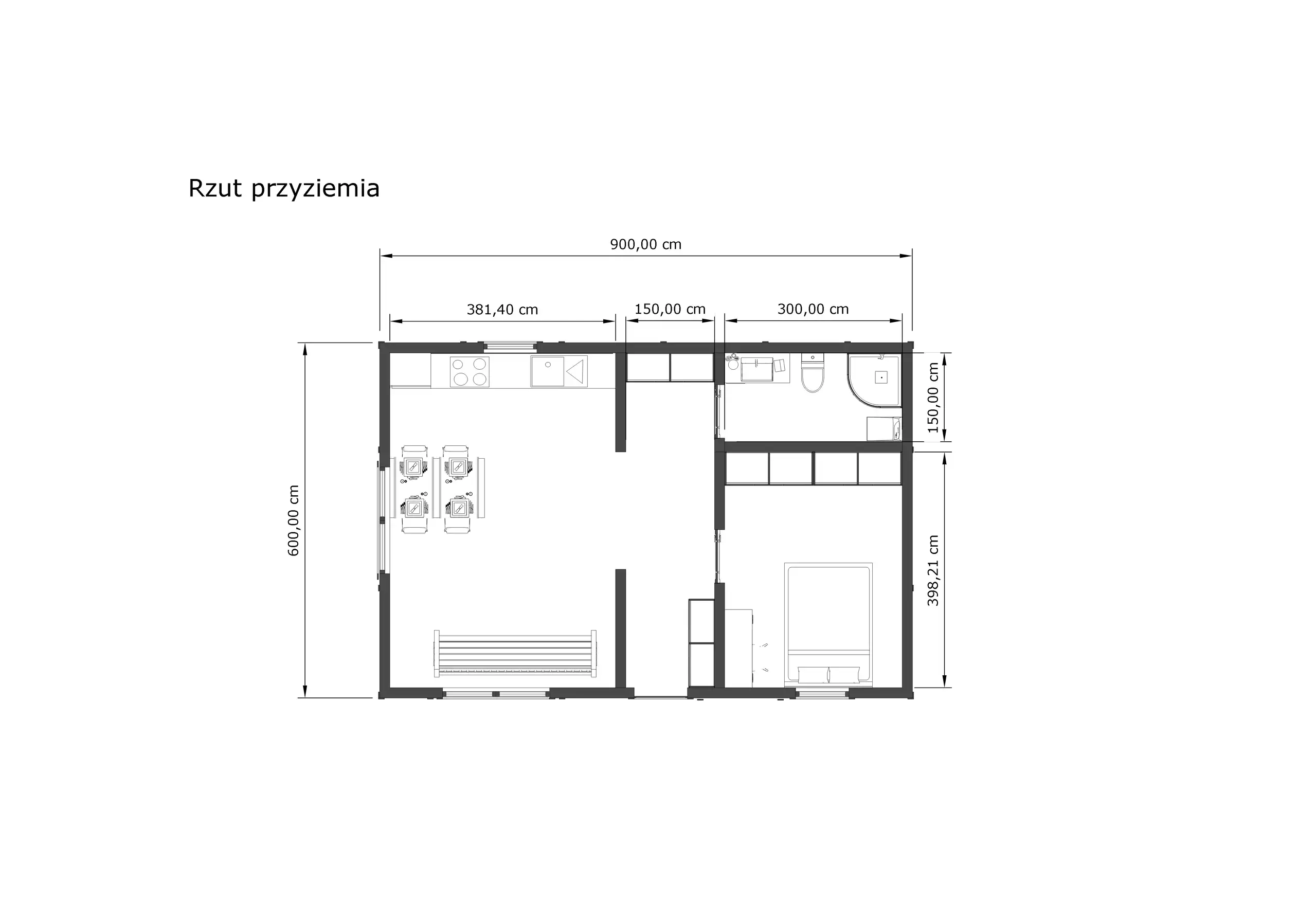 Domek Miłosz - 54 m² (SSZ)