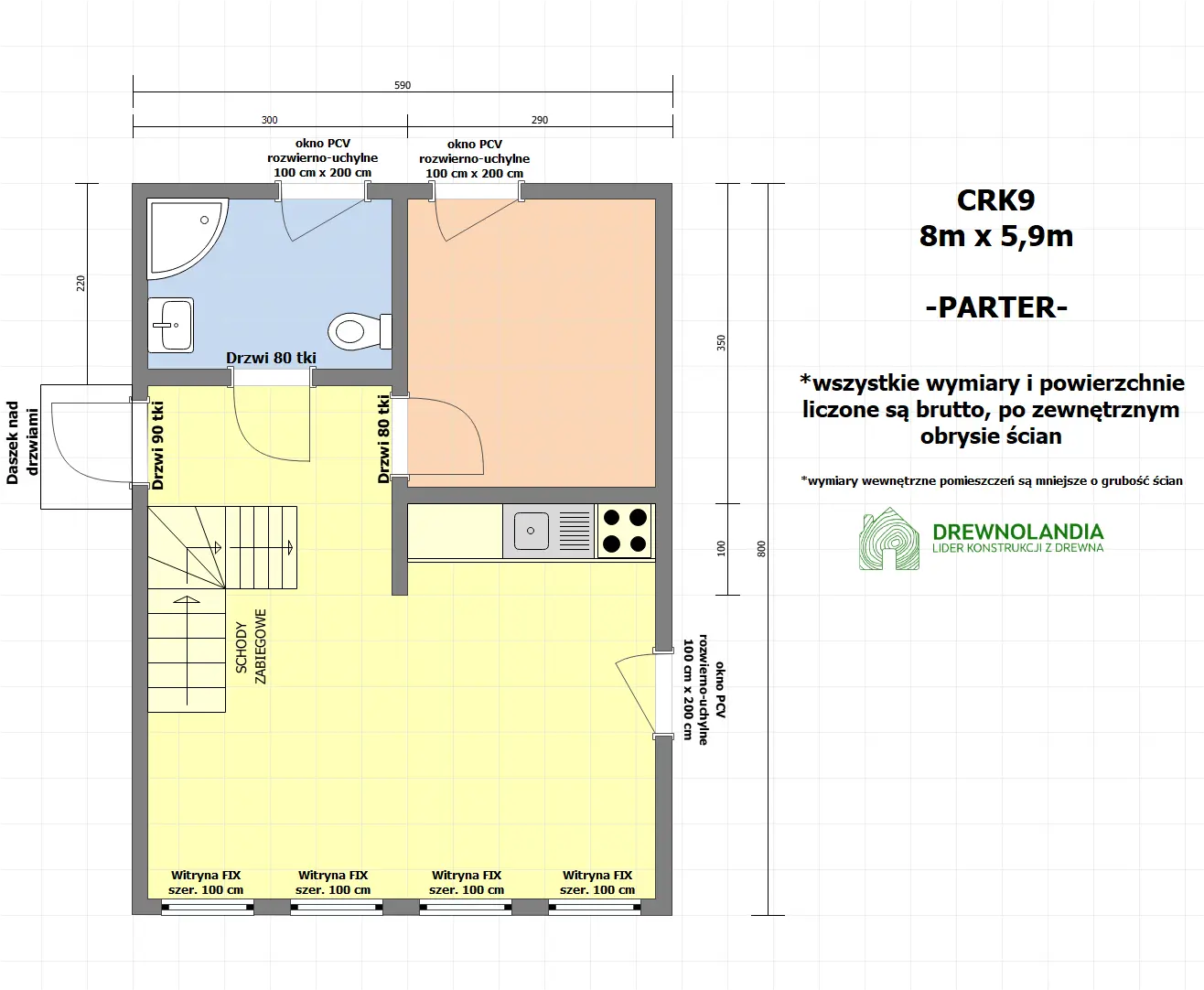 Rzut Dom Richard - 47 m2 (SSO)
