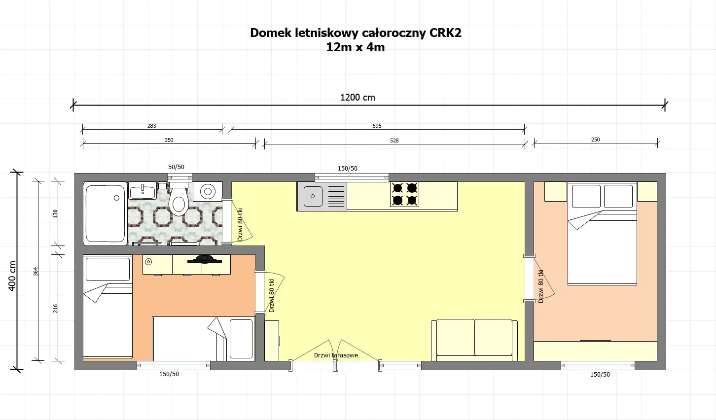 Rzut Domek Grzegorz SSZ- 48 m² (SSO)