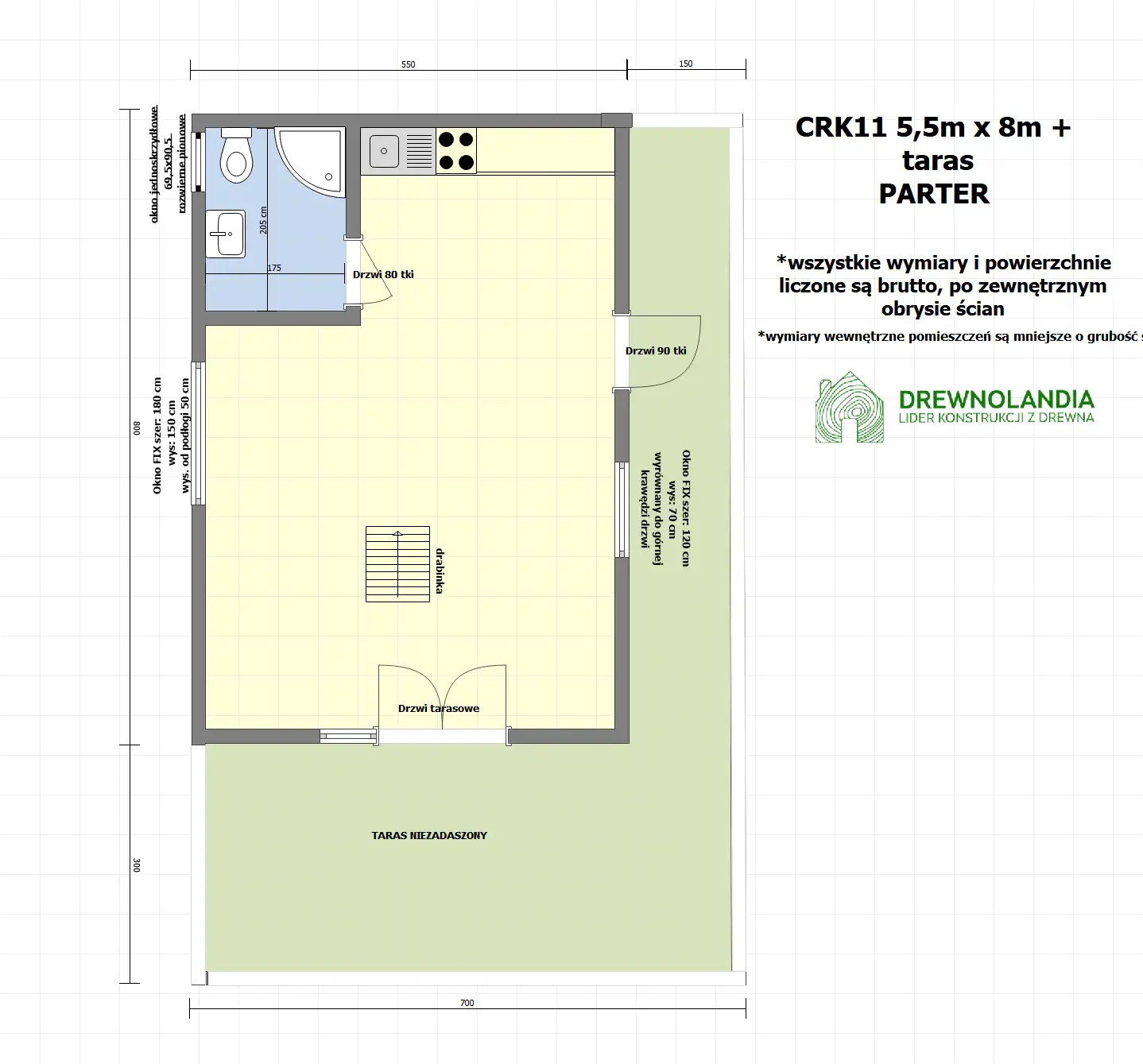 Domek Hubert SSZ – 44 m² (SSO)