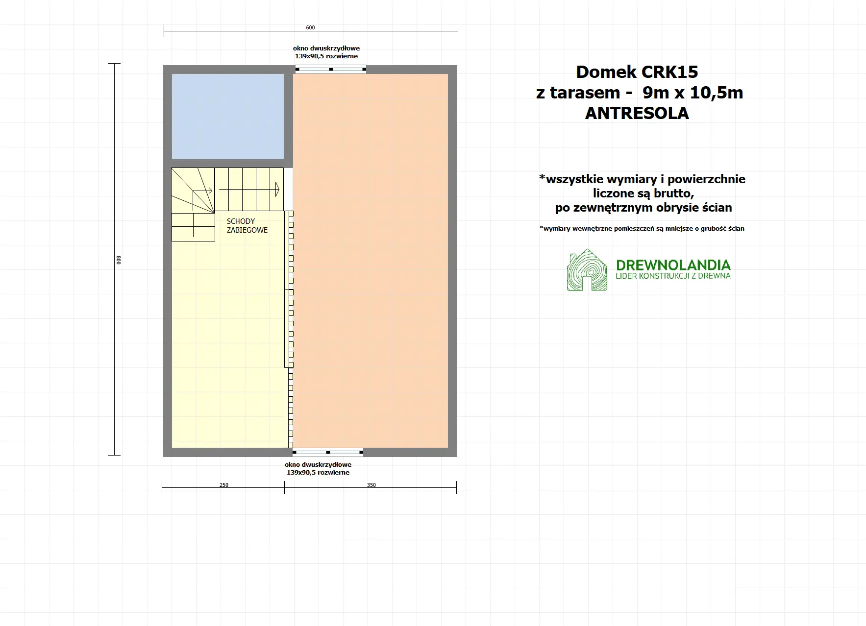 Rzut Domek Paweł – 48 m² (SSO)