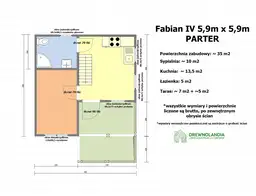 Domek Fabian IV - 5,9x5,9m (CRA) - zdjęcie 2