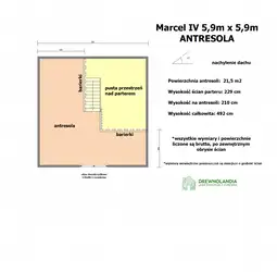 Domek Marcel IV - 5,9 x 5,9m (SSO) - zdjęcie 3