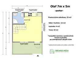 Domek Olaf - 7x5m (SSO) - zdjęcie 2