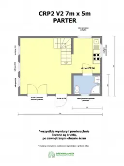 Domek Janusz v2 - 7m x 5m SSZ - zdjęcie 2