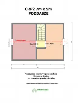 Domek Janusz v2  - 7m x 5m WT2021 - zdjęcie 3