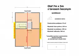 Domek Olaf 7x5m z tarasem bocznym 7x2m (SSO) - zdjęcie 3