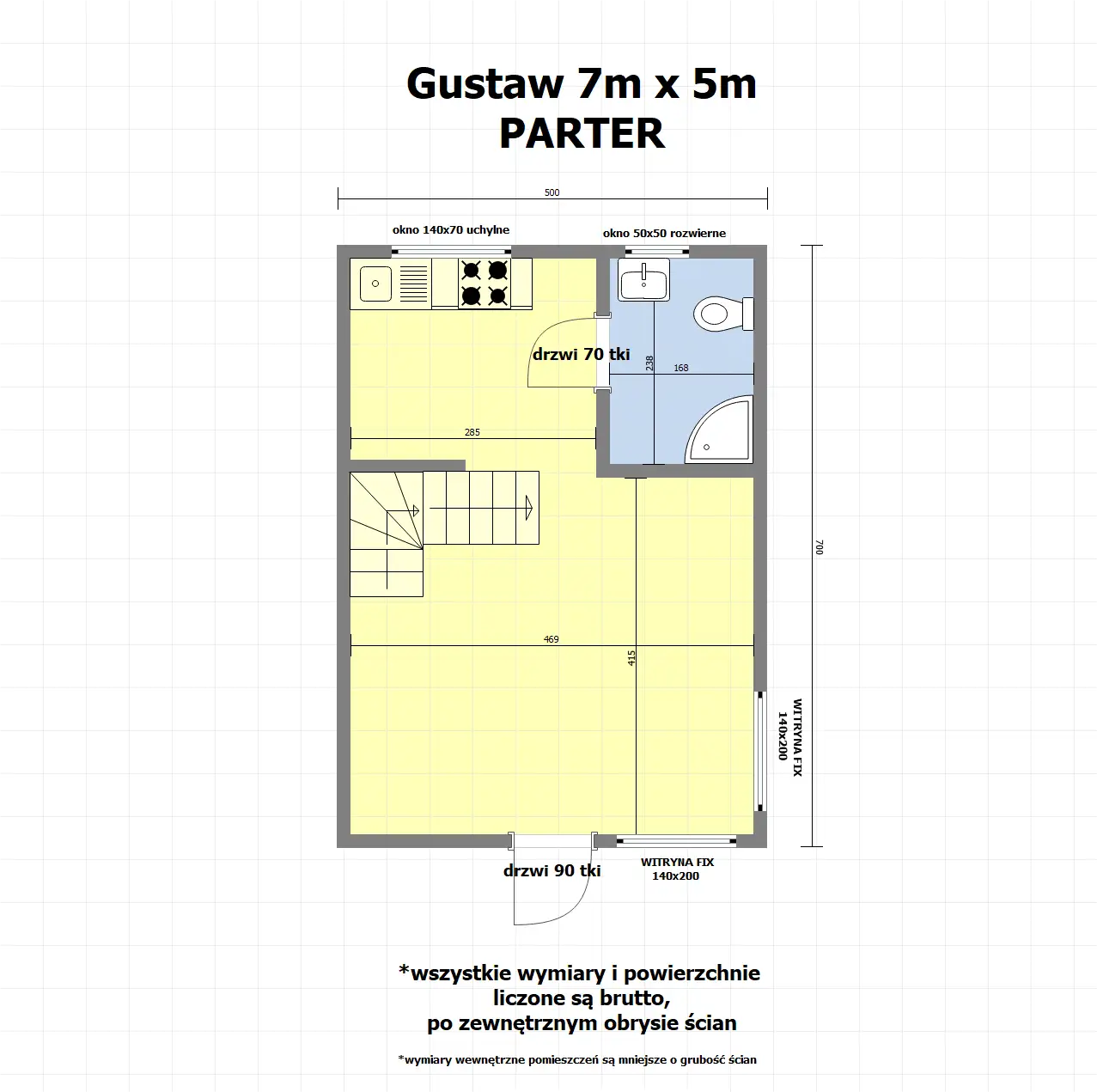 Domek Gustaw 5x7m (SSO)