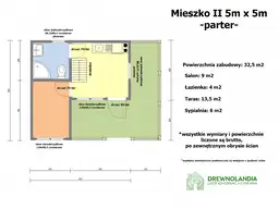 Domek Mieszko II 5m x 5m  + taras boczny 1,5x5m (SSO) - zdjęcie 2