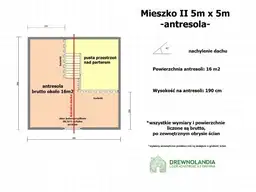 Domek Mieszko II 5m x 5m  + taras boczny 1,5x5m (SSO) - zdjęcie 3