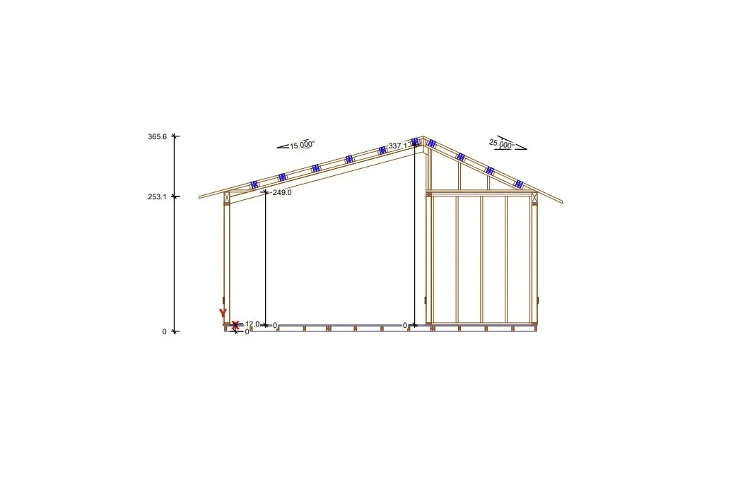 Rzut Domek Norbert IV 5,9m x 5,9m (SSO)