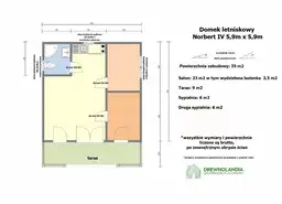Domek Norbert IV 5,9m x 5,9m (SSO) - zdjęcie 2