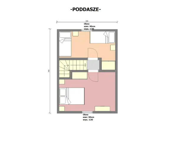 Rzut Domek Bartłomiej - 35m² (CRA)