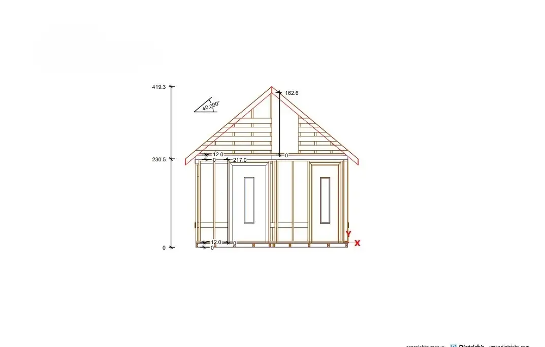 Domek Wiktor 8x4 - 32 m² (CRA)