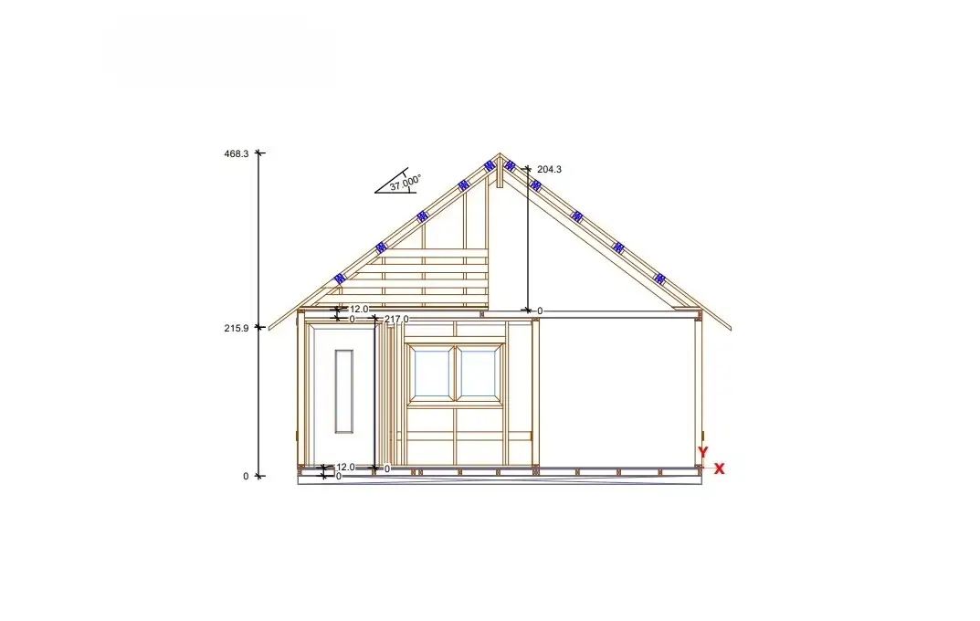 Domek Wiktor IV v2 – 35 m² (SSO)