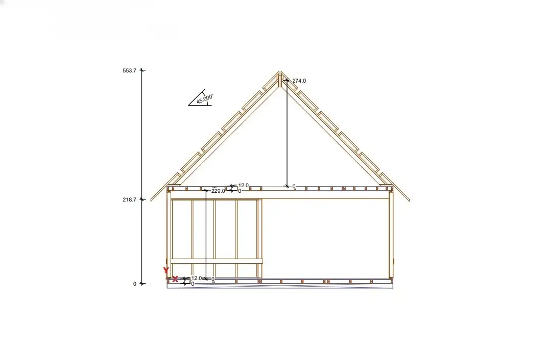 Domek Wiktor VI - 5,9x5,9m (SSZ)