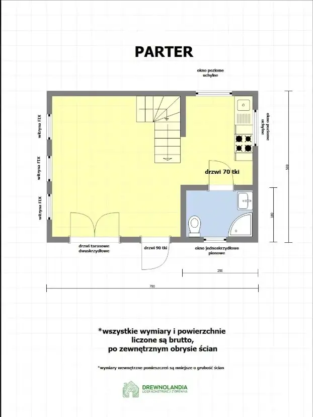 Domek Janusz v2 - 7m x 5m (CRA)