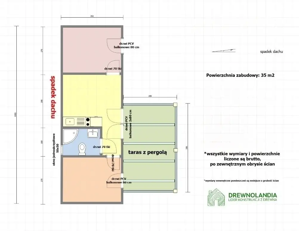 Domek Marek - 35 m² (WT2021)
