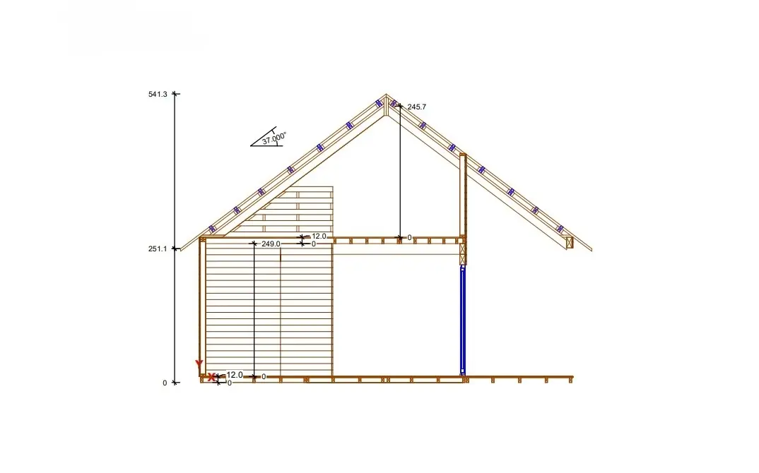 Rzut Domek Michał - 7m x 5m (SSZ)
