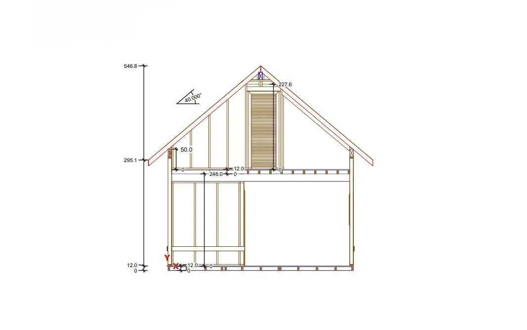 Rzut Domek Janusz – 35 m² (WT2021)