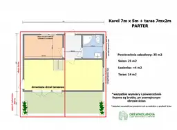 Domek Karol IV 7x5 + taras 7x2 (SSZ) - zdjęcie 2