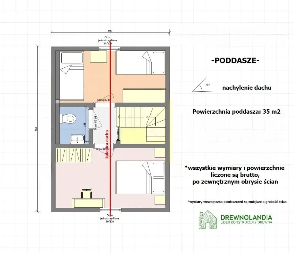 Domek Albert III 7mx5m +taras 7mx3m (SSO)
