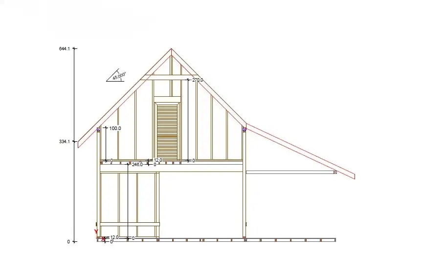 Domek Albert III 7mx5m +taras 7mx3m (SSO)