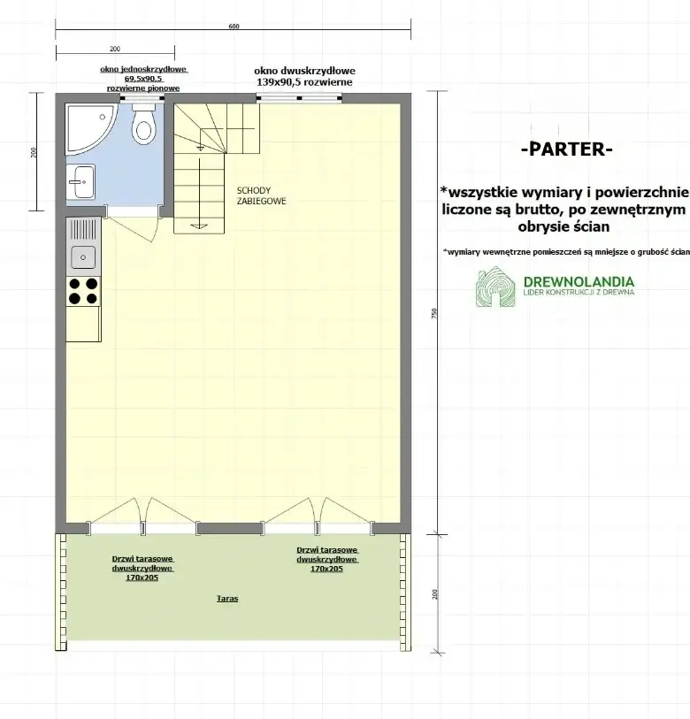 Domek Piotr – 45 m² (CRA)