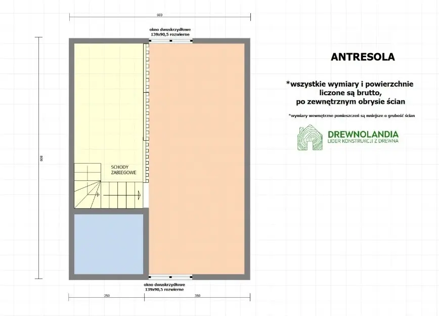 Rzut Domek Sebastian – 48 m² (CRA)
