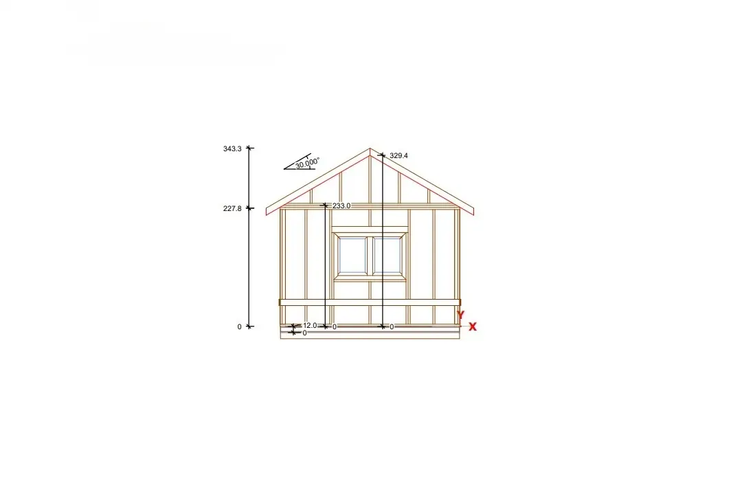 Rzut Domek Grzegorz - 48 m² (CRA)