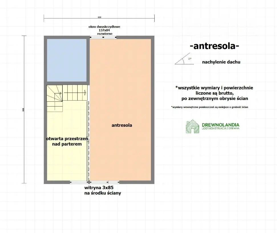 Rzut Domek Mateusz CRA – 48 m²