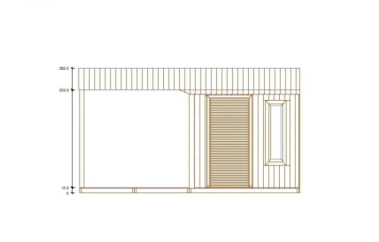 Rzut Domek Maksymilian 5x5m (CRA)