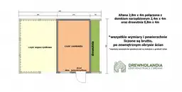 2w1 Altana z domkiem Ludwik v3 6×4 m - zdjęcie 2