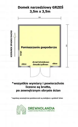 Domek Grześ - 3,5x3,5m  - zdjęcie 2