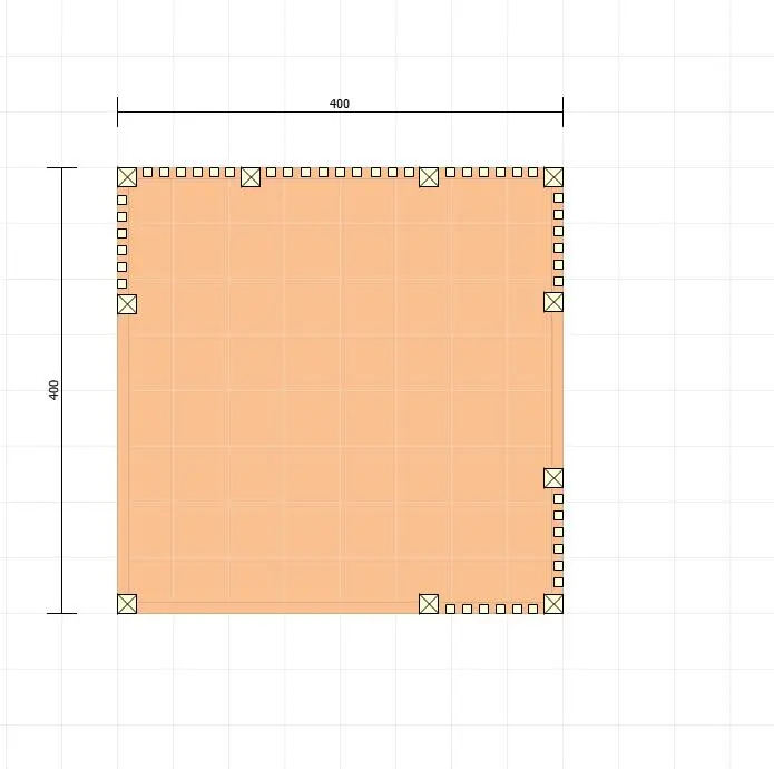 Rzut Altana Nela - 4m x 4m
