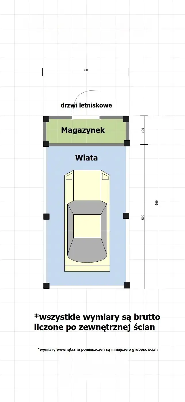 Wiata Agnieszka 6x3 