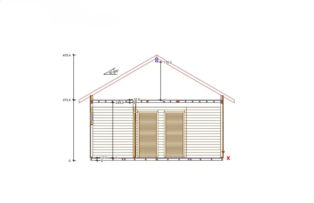 Dom Drewnolandia 52 - 6,2m x 10,5m - 63 m² (WT2021)
