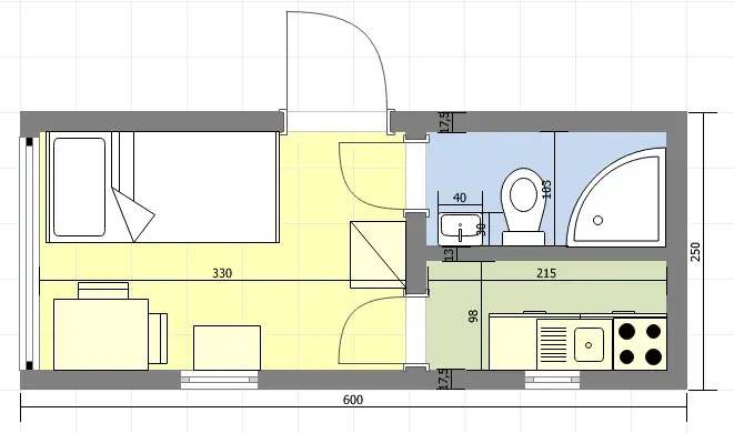 Domek Krzysztof  – 15 m² (SSZ)
