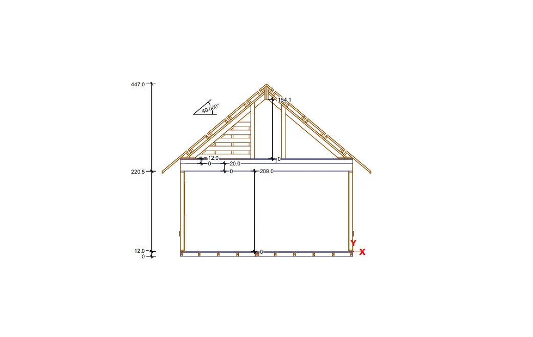 Rzut Domek Krzysztof  – 15 m² (CRA)