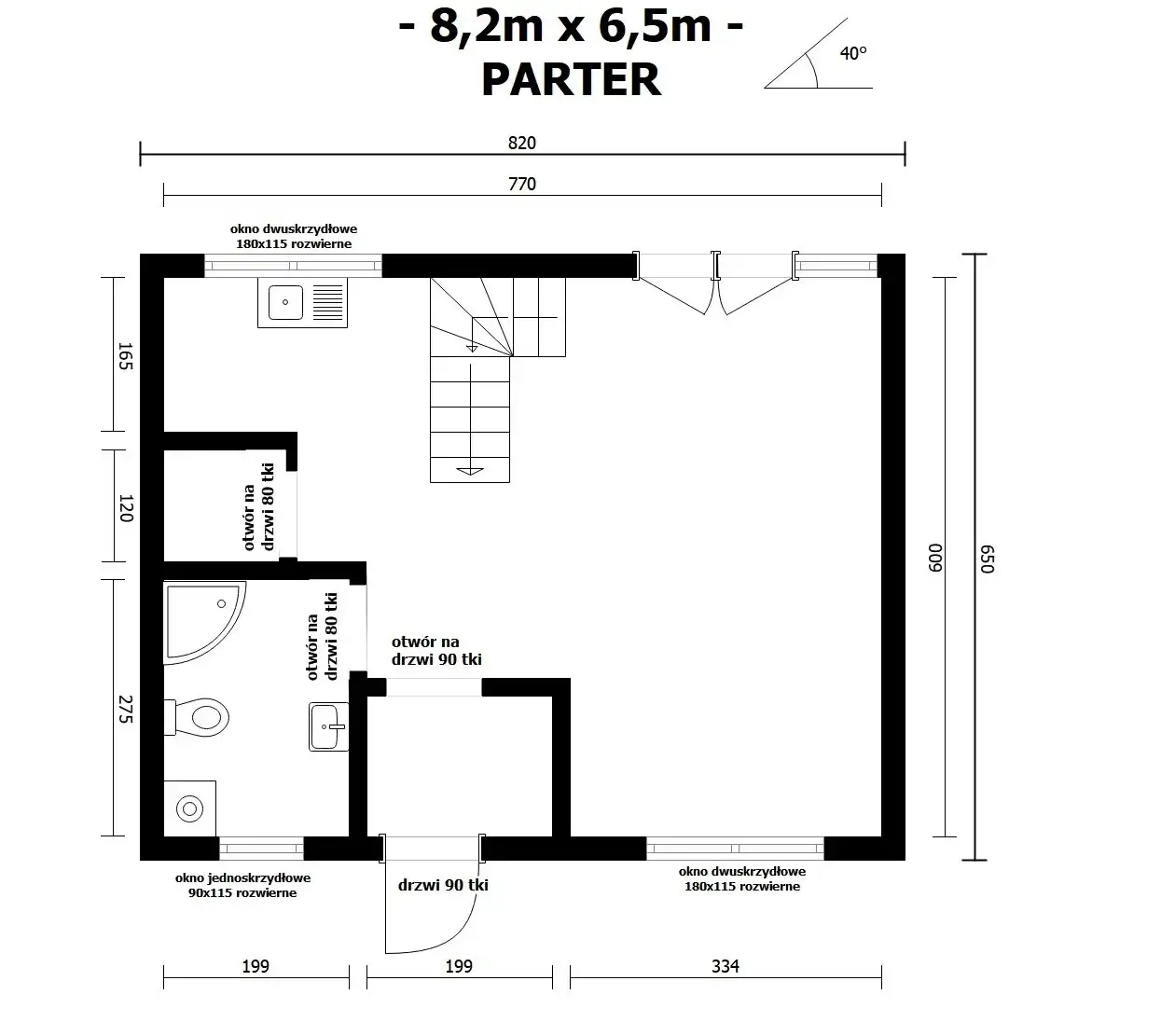Domek Gabriel – 50 m² (CRA)