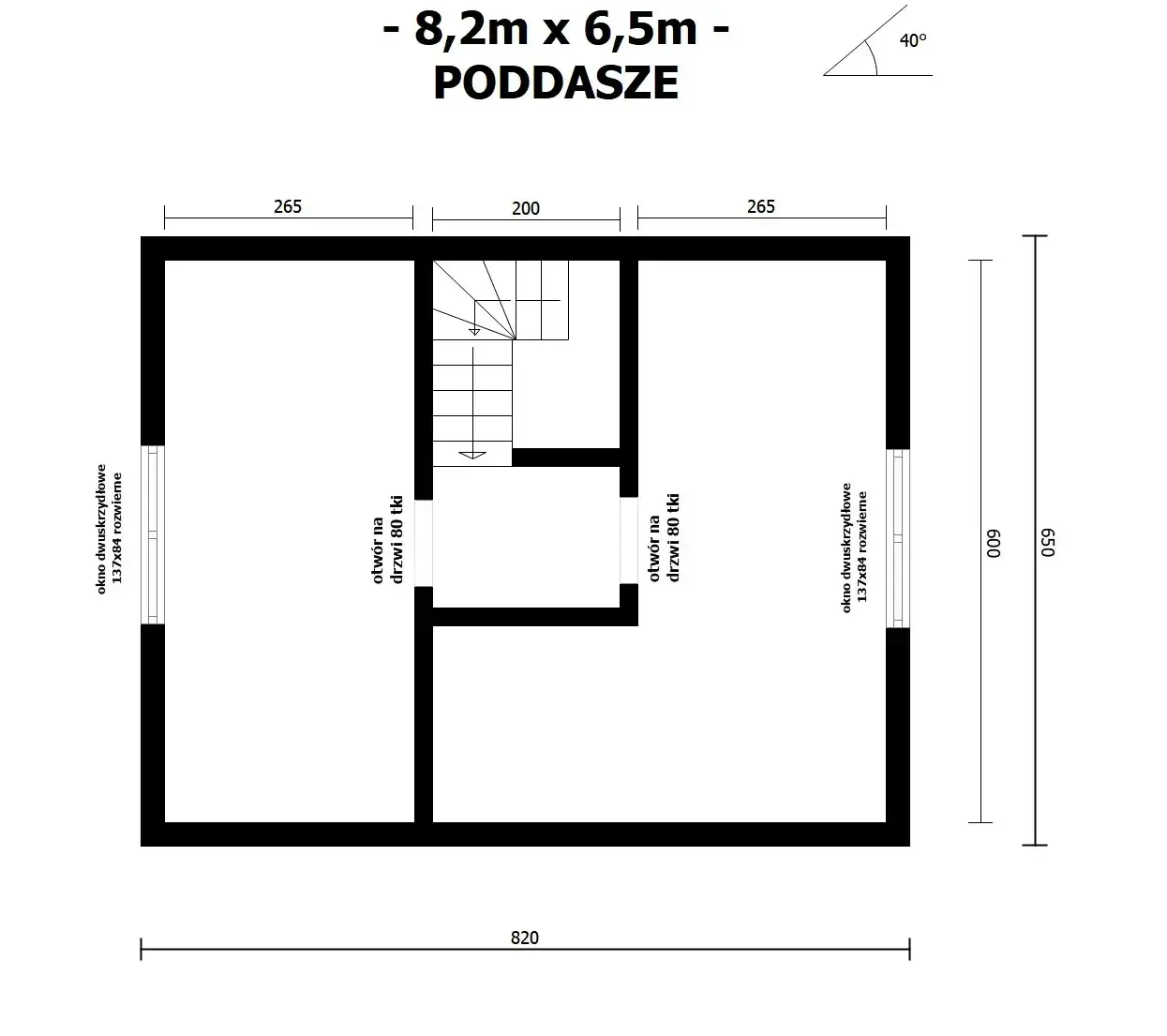 Domek Gabriel – 50 m² (WT2021)