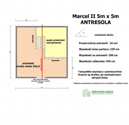 Domek Ogrodowy z tarasem Marcel II - 5x5m 