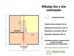Domek Ogrodowy caloroczny Mikołaj II - 5x5m