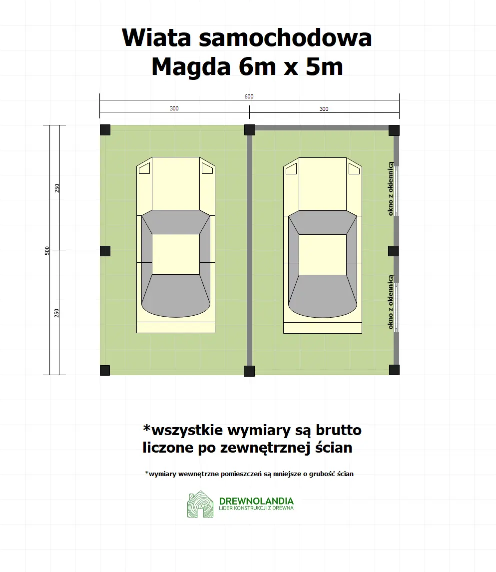 Rzut Wiata Magda 6x5m