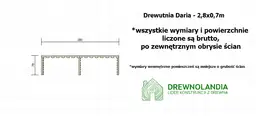 Drewutnia Daria - 2,8x0,7m  - zdjęcie 2
