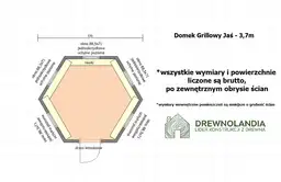 Domek Grillowy z drewna Jaś - 3,7m  - zdjęcie 2