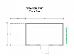 Domek gospodarczy Stanisław - 7x3m - zdjęcie 2