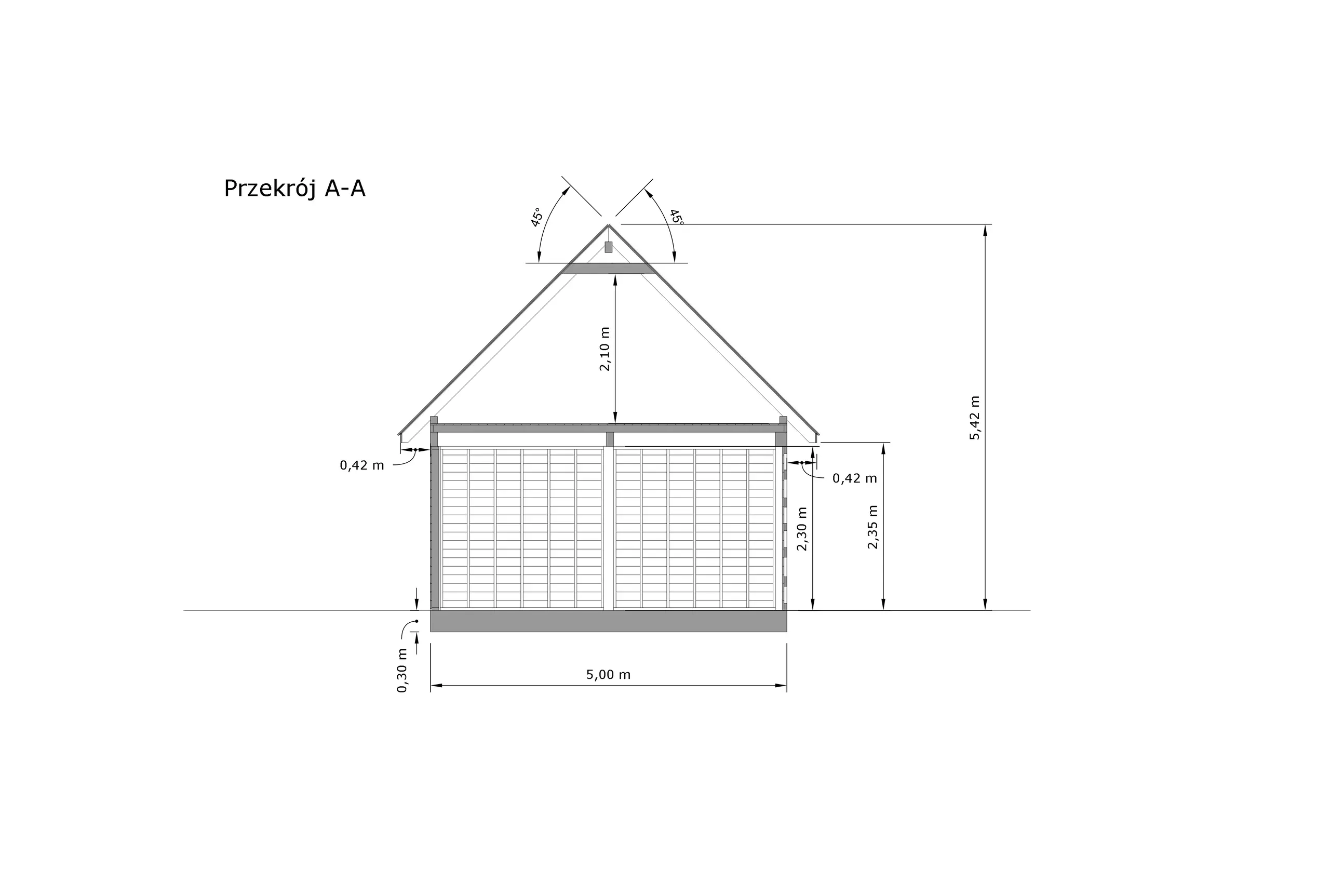 Rzut Wiata Marta 6x5m