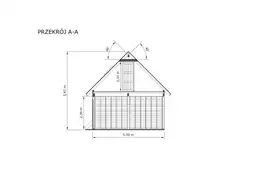 Wiata samochodowa Barbara II  11,9m x 5m – Garaż na dwa auta z przestrzenią użytkową  - zdjęcie 3