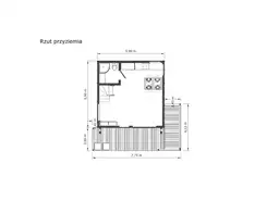 PROJEKT ARCHIWALNY -  Leon IV 5,9m x 5,9m + taras 22 m2 - zdjęcie 2